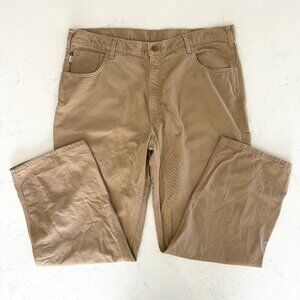 Carhartt Cat2 - 2112 7 Pocket Cotton Nylon Flame Resistant Pants Tan 40x30 NWOT